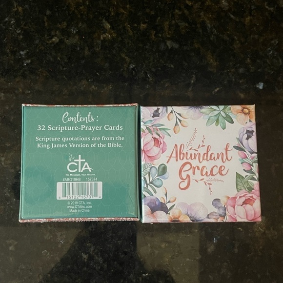 🆕 TWO ABUNDANT GRACE SCRIPTURE PRAYER CARDS 🙏🏻 - Picture 3 of 4